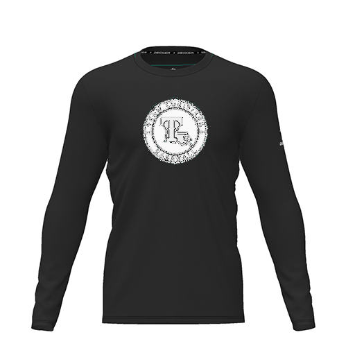 [CUS-DRIF-TEES-PER-CNK-LSL-BLK-YXS-LOGO1] Dri Fit Performance T-Shirt (Youth XS, Black, Logo 1, Long Sleeve)