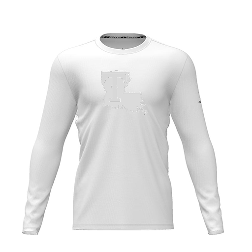 [FTLCDFWH-YXS-LOGO2] Dri Fit Performance T-Shirt (Youth XS, White, Logo 2, Long Sleeve)