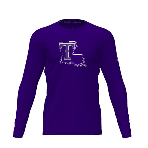 [CUS-DRIF-TEES-PER-CNK-LSL-PUR-YXS-LOGO2] Dri Fit Performance T-Shirt (Youth XS, Purple, Logo 2, Long Sleeve)