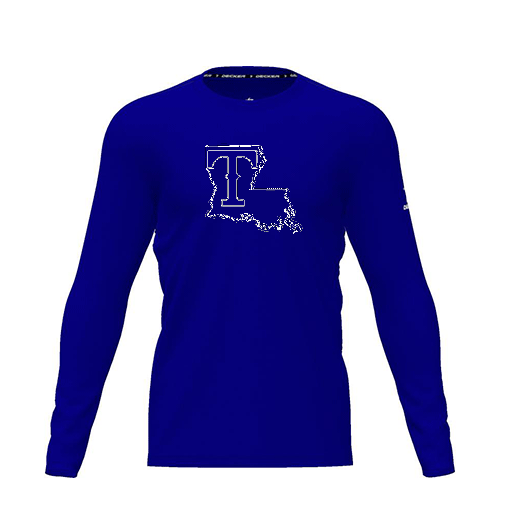 [CUS-DRIF-TEES-PER-CNK-LSL-RYL-YXS-LOGO2] Dri Fit Performance T-Shirt (Youth XS, Royal, Logo 2, Long Sleeve)