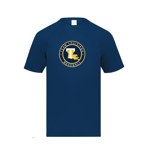 [2790.065.S-LOGO1] Men's Smooth Sport T-Shirt (Adult S, Navy, Logo 1)