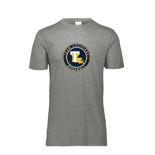 [FTSCUBGY-YS-LOGO1] Decker Youth Tri-Blend T-Shirt - Short Sleeve (Youth S, Gray, Logo 1)