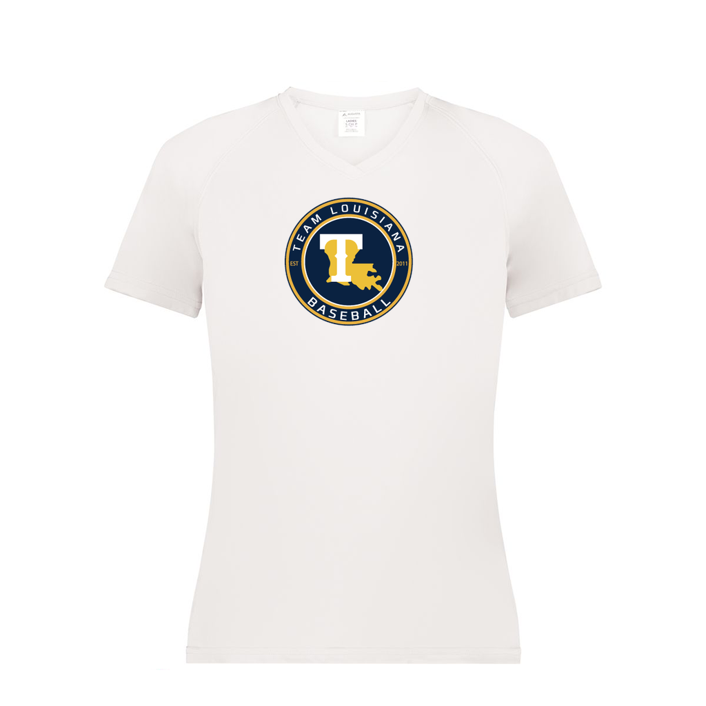 Ladies Smooth Sport V-Neck T-Shirt