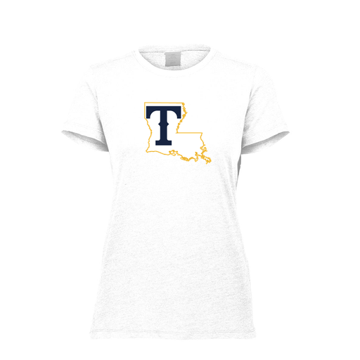 [FTSCUBWH-FAXS-LOGO2] Decker Women's Tri-Blend T-Shirt - Short Sleeve (Female Adult XS, White, Logo 2)