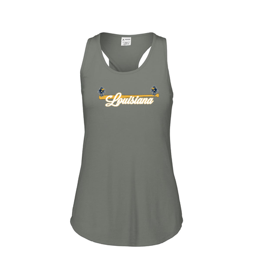 [FT0TUBGY-FAS-LOGO3] Ladies Tri Blend Tank Top (Female Adult S, Gray, Logo 3)