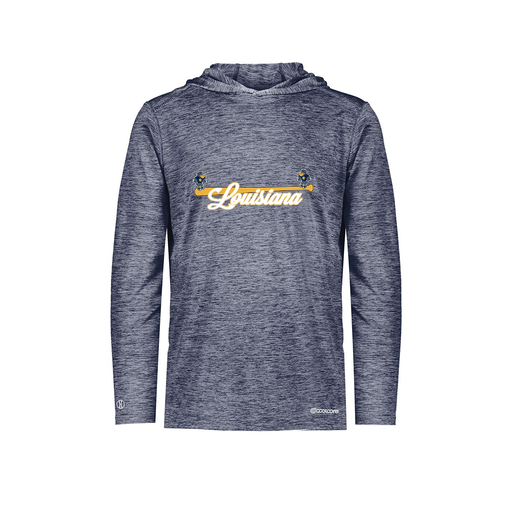 [FOLHCGNV-AS-LOGO3] Decker Men's Charge Hoodie (Adult S, Navy, Logo 3)