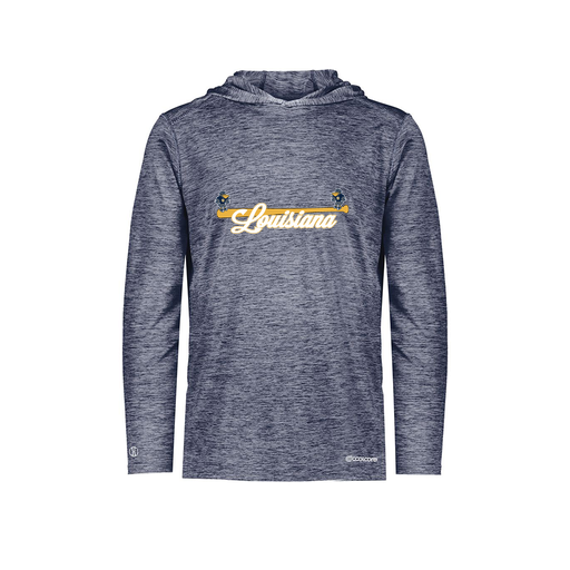 [FOLHCGNV-YS-LOGO3] Decker Youth Charge Hoodie (Youth S, Navy, Logo 3)