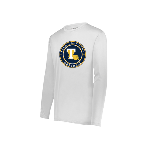 [222822.005.XS-LOGO1] Men's LS Smooth Sport Shirt (Adult XS, White, Logo 1)