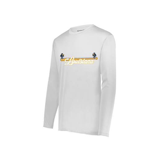 [222822.005.XS-LOGO3] Men's LS Smooth Sport Shirt (Adult XS, White, Logo 3)