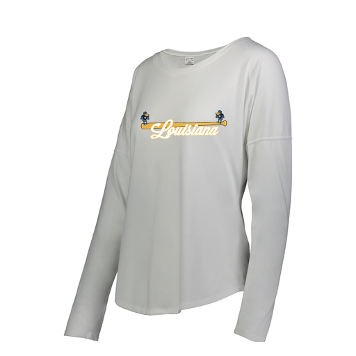 [FTLCUBWH-FAS-LOGO3] Decker Women's Tri-Blend T-Shirt - Long Sleeve (Female Adult S, White, Logo 3)