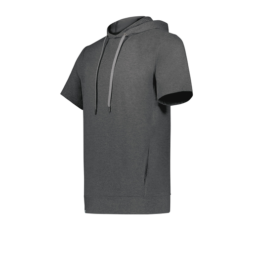 [222605-GRY-YS-LOGO4] YOUTH VENTURA SOFT KNIT SHORT SLEEVE HOODIE (Youth S, Gray, Logo 4)